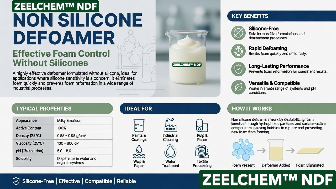 non silicone antifoam agent